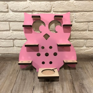 Tonieregal Owl for Toniebox and Tonies/magnetic shelf/28 figures