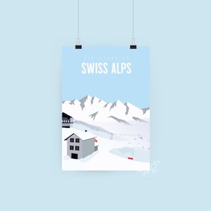 Schweizer Alpen | Schweiz - Reiseposter