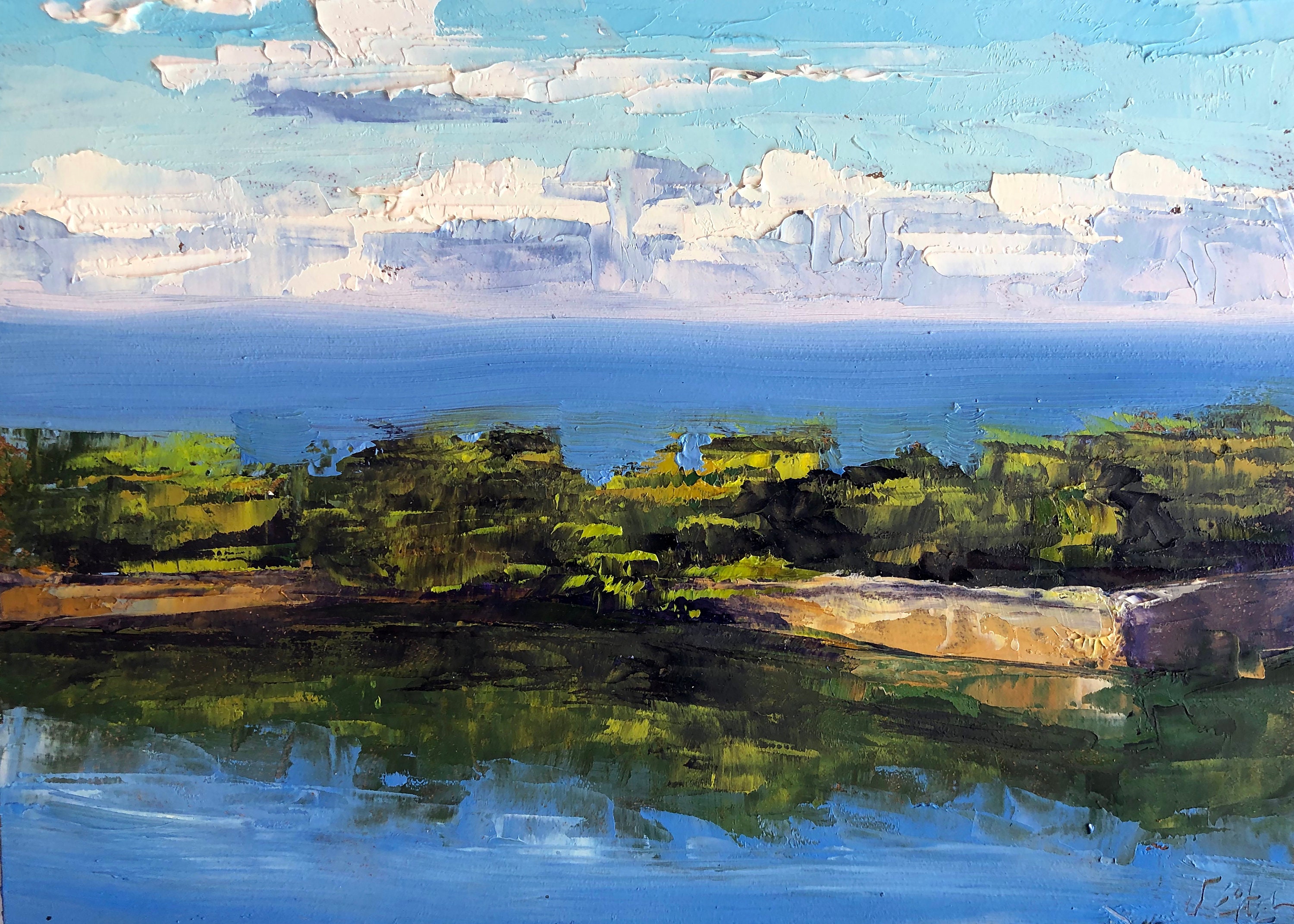 Landscape Painting Print of Gloucester Massachusetts Etsy