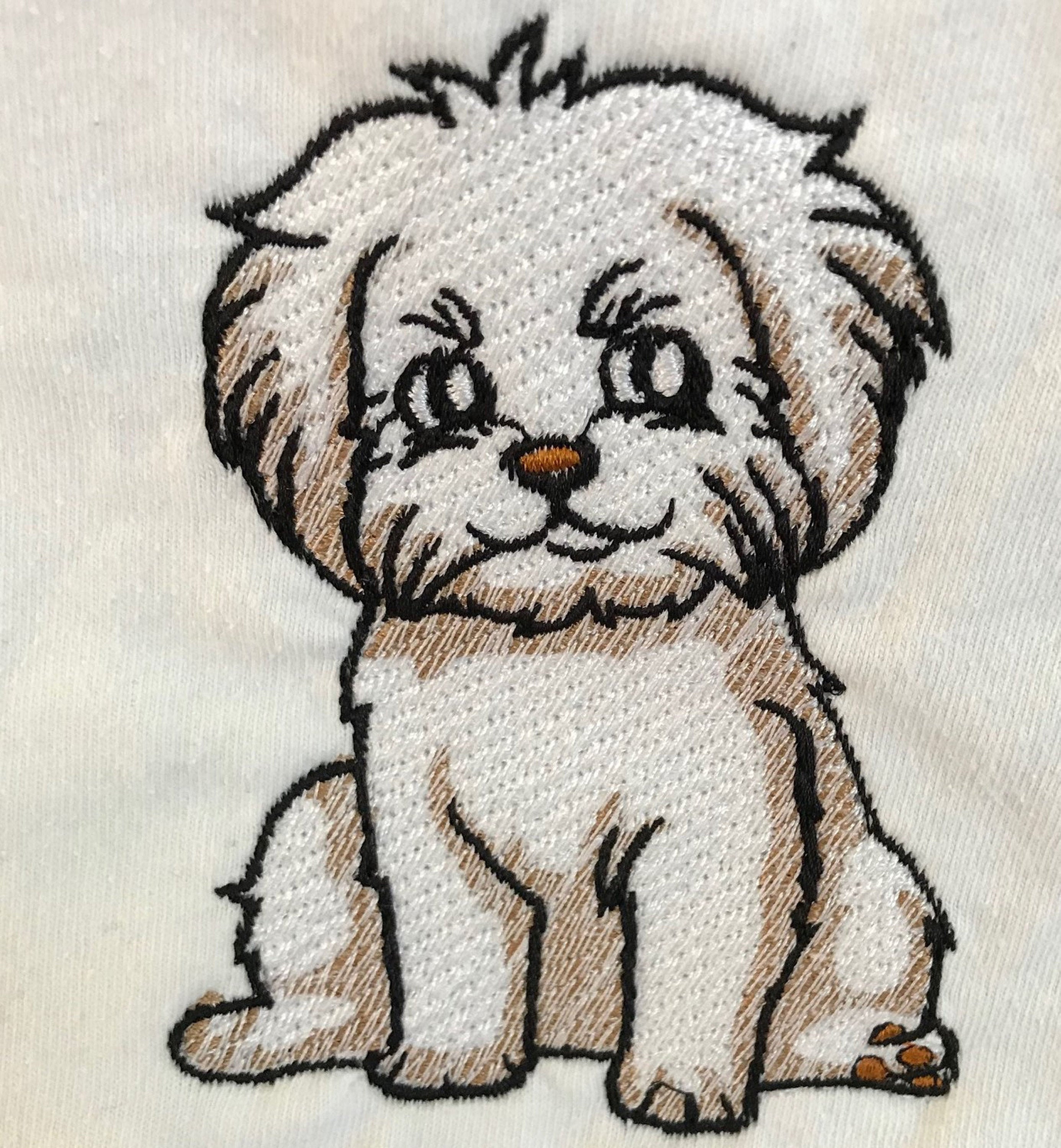 Adorable puppy embroidery design digital download  etsy Adorable puppy embroidery design digital download  etsy