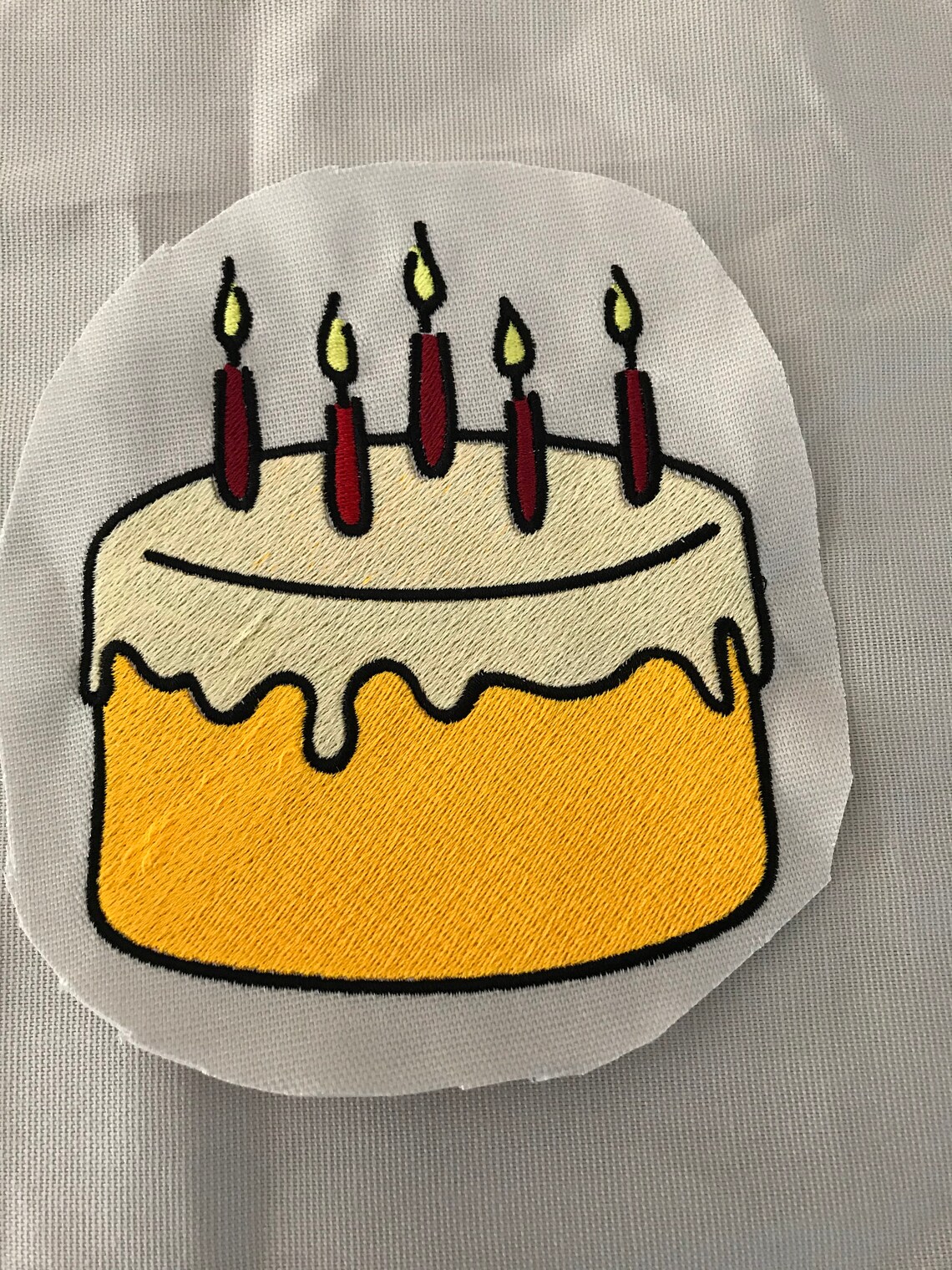 Birthday Cake Embroidery