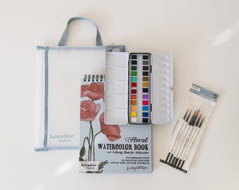 Floral Watercoloring Bundle