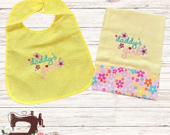 Bib & burp clothes set