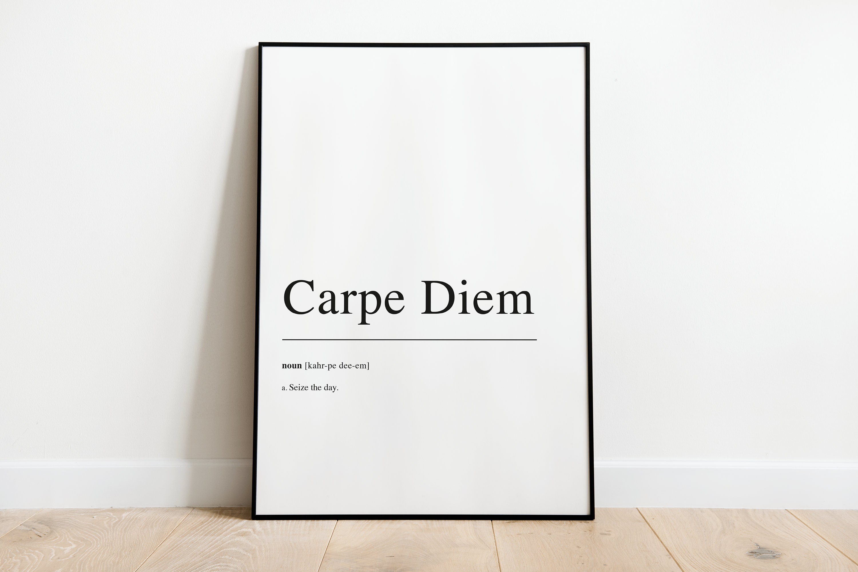 CARPE DIEM Definition Print Etsy