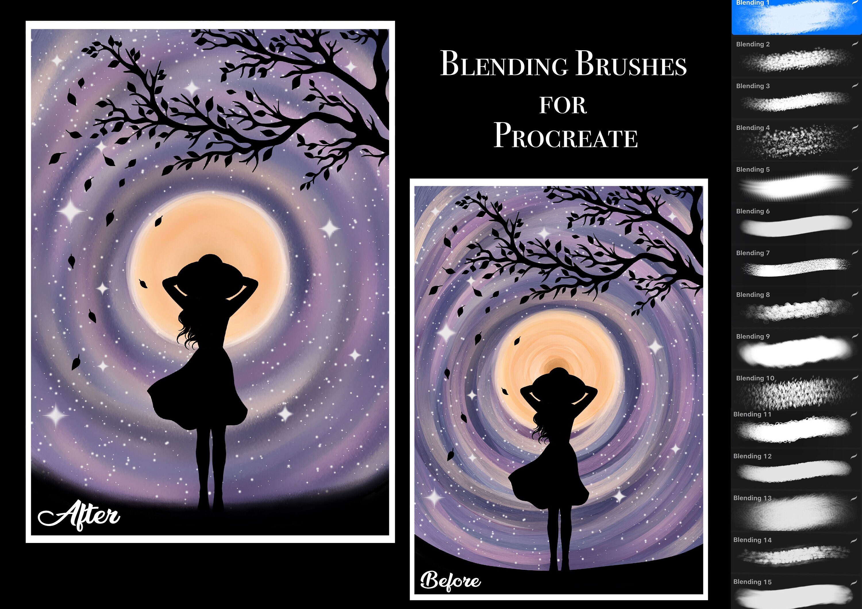 Procreate brushes Blending brushes procreate Mixing Etsy