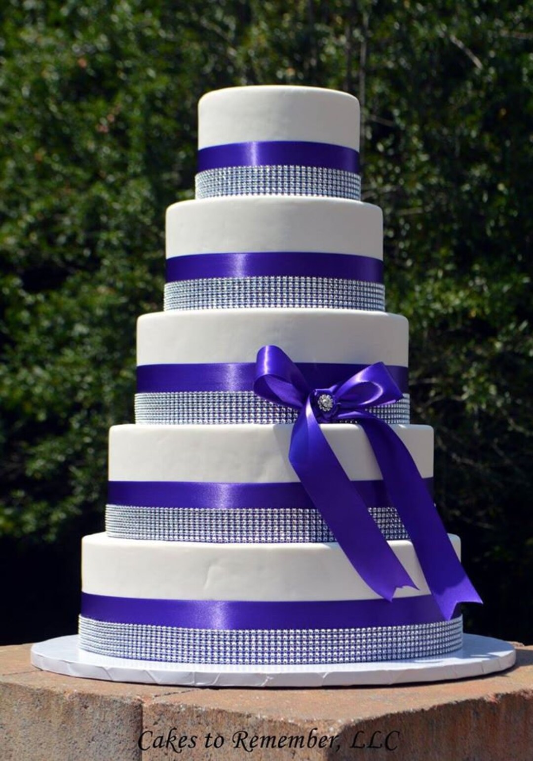 Faux Wedding Cake, 5 Tier Wedding Cake, Fake Wedding Cake, Display Cake ...