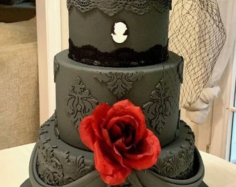Victorian Vintage Halloween Cake, Fake Wedding Cake, Faux Wedding Cake, Fake Cake, Faux Cake, Wedding CakeWedding Gift, Unique Wedding Gift