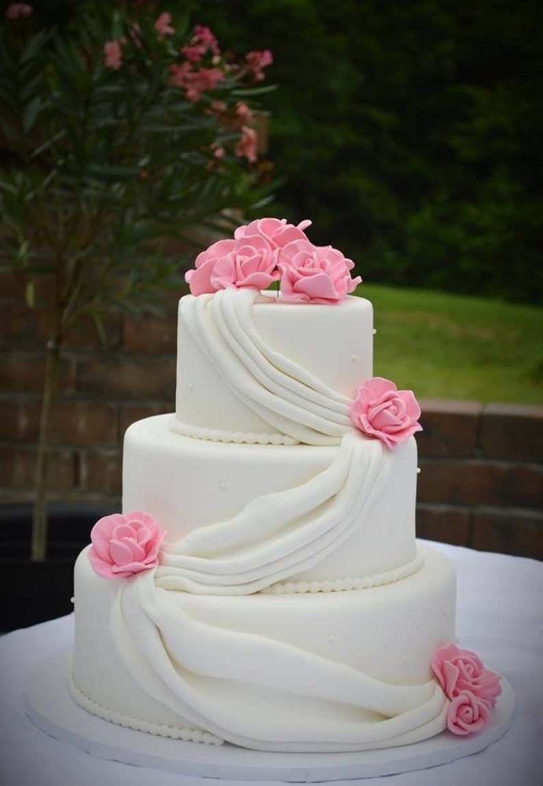 Faux Wedding Cake 3 Tier Wedding Cake Fake Wedding Cake Etsy