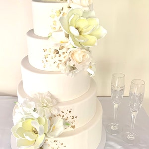 Faux Wedding Cake, 5 Tier Wedding Cake, Fake Wedding Cake, Display Cake, Photo PropWedding Gift, Unique Wedding Gift