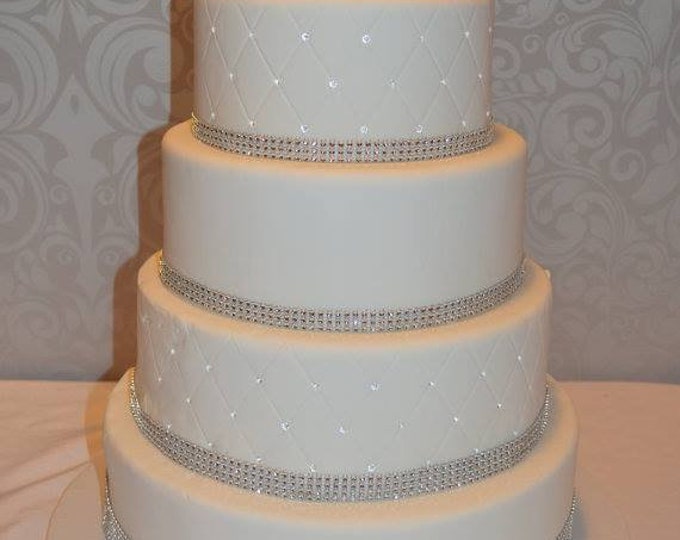 Faux Wedding Cake, 5 Tier Wedding Cake, Fake Wedding Cake, Display Cake ...