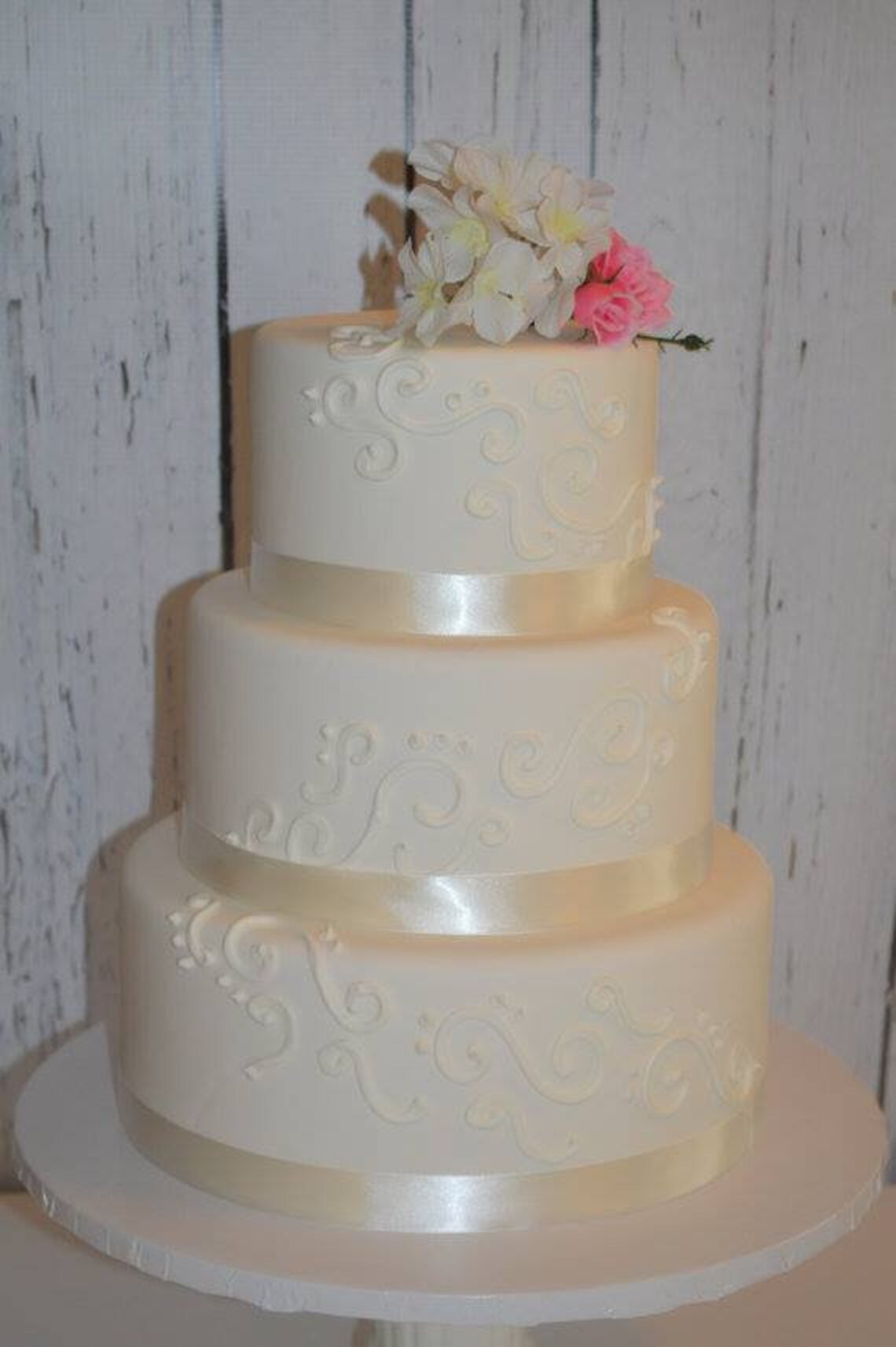 Faux Wedding Cake, 3 Tier Wedding Cake, Fake Wedding Cake, Display Cake ...
