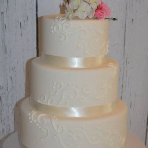 Torta nuziale finta, torta nuziale a 3 piani, torta nuziale finta, torta da esposizione, regalo di nozze per foto, regalo di nozze unico