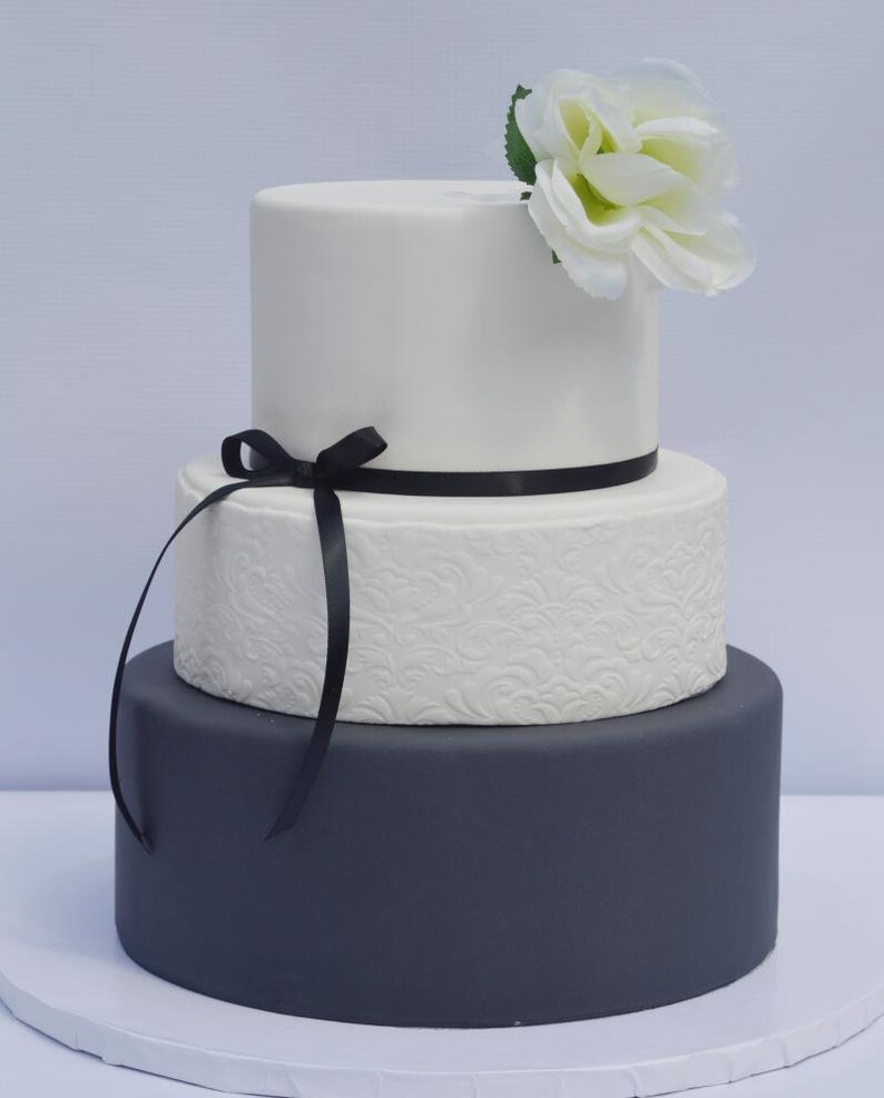 Faux Wedding Cake, 3 Tier Wedding Cake, Fake Wedding Cake, Display Cake ...