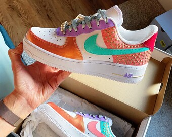 nike pink glitter trainers