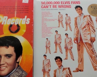 ELVIS PRESLEY Elvis' Goldene Schallplatten + 50 Millionen Fans können sich nicht irren. II 20-jährige Jubiläumsausgabe Mint Versiegelt Selten!