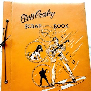 Elvis Presley Scrap Book  Original 1956 EPE Vintage  w/Photos & Articles RARE OOP