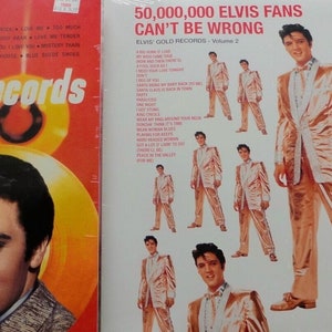 ELVIS PRESLEY Les disques d&#39;or d&#39;Elvis + 50 millions de fans ne peuvent pas se tromper Elvis Gold Records Vol. II édition 20e anniversaire neuf scellé rare !