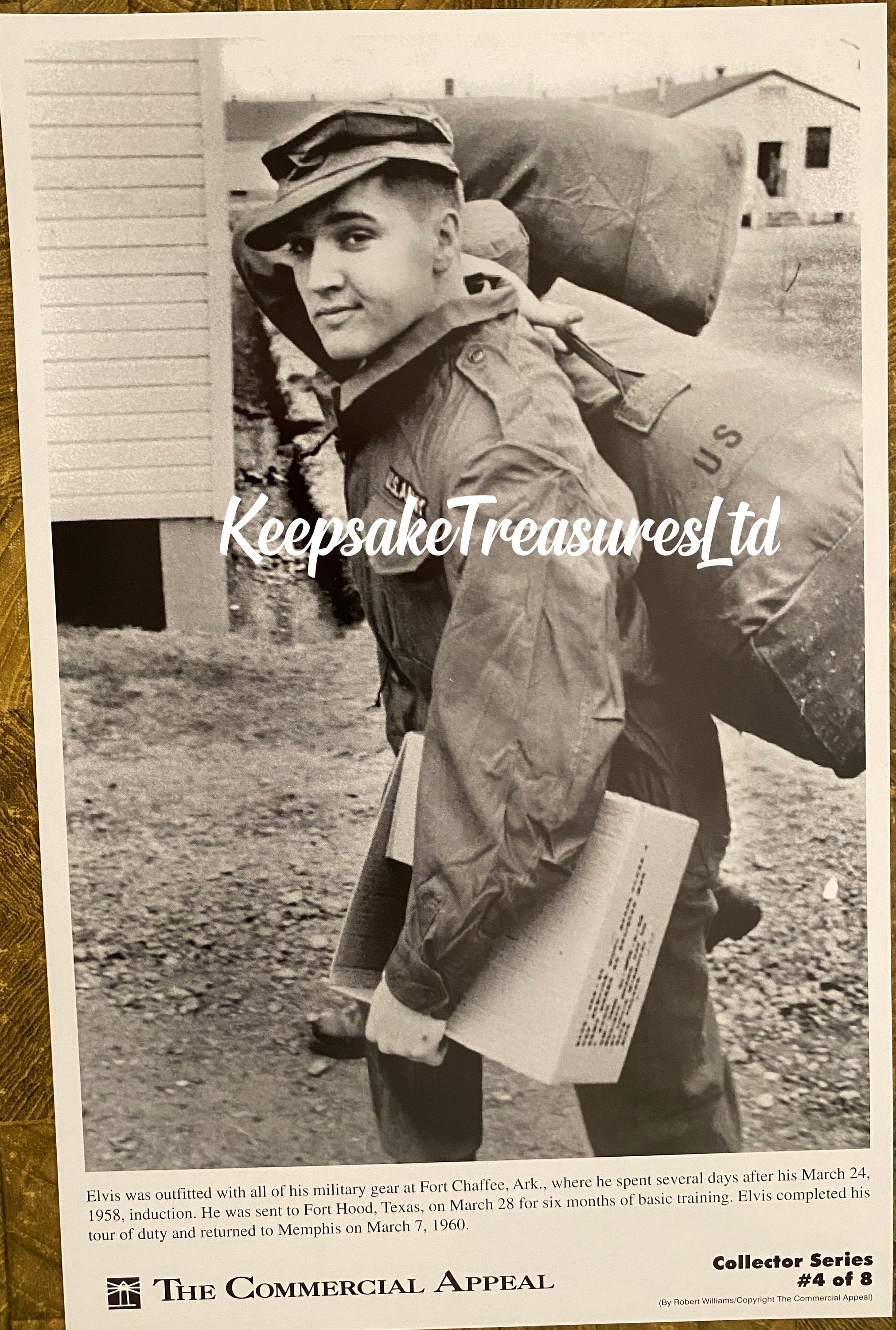 Appealing Rare ELVIS PRESLEY Commercial Appeal 1st Series Photos + 2 Original Memphis ...