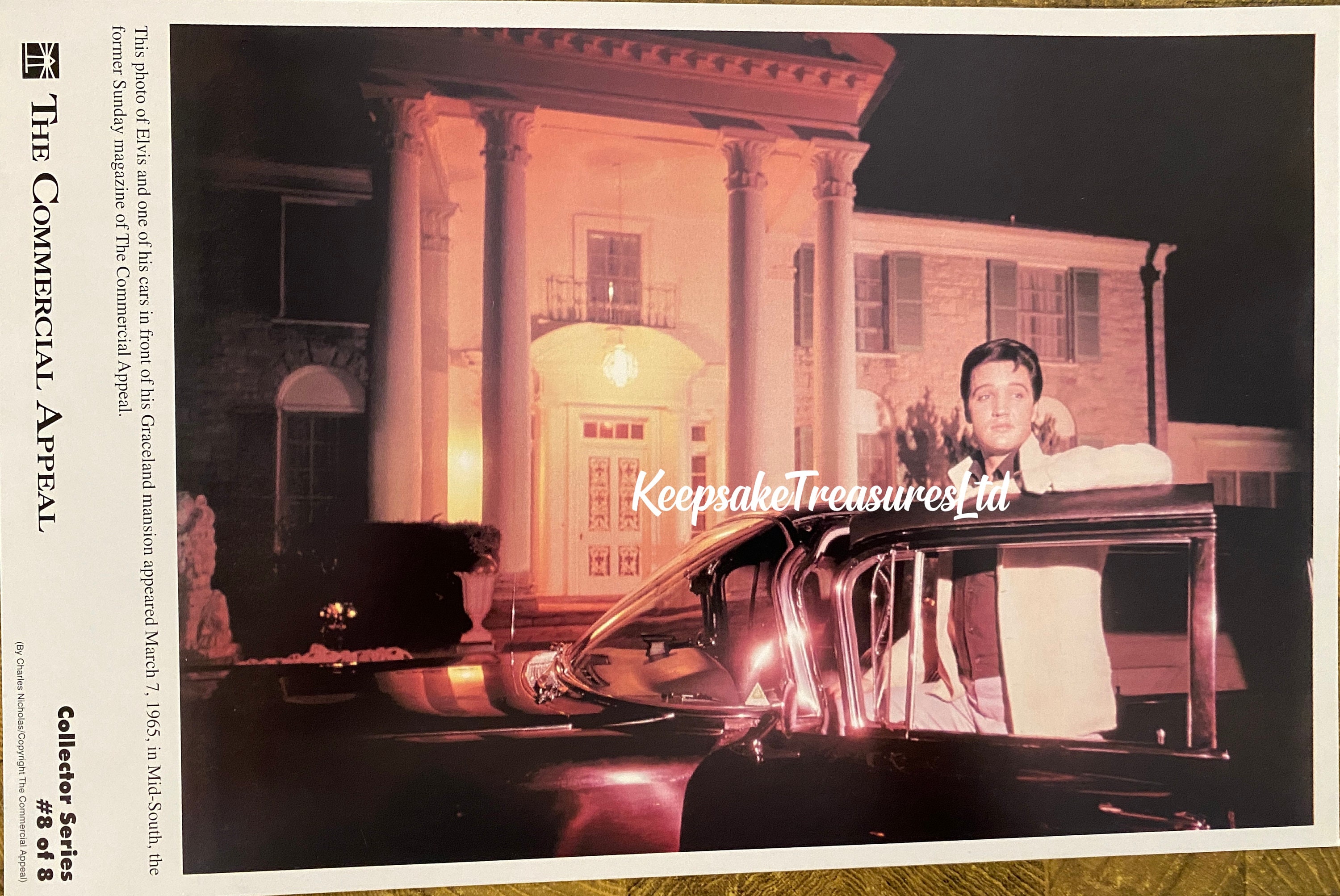 Appealing Rare ELVIS PRESLEY Commercial Appeal 1st Series Photos + 2 Original Memphis ...