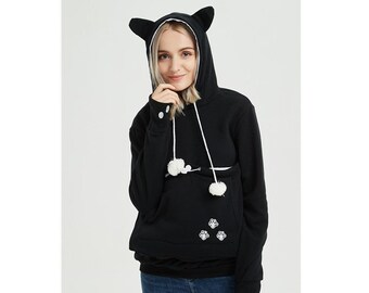 kitten pouch sweatshirt
