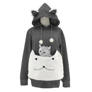 Custom Unisex Hoodie Zip Sweatshirt Cats Under the Stars Made To Order You Choose the Colors!