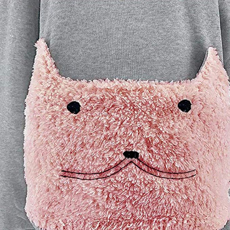 Cat Pouch Hoodie with Ears Cat Pocket Sweatshirt Gift for Etsy