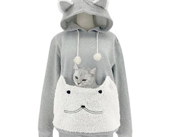 cat carrier pouch pocket hoodie