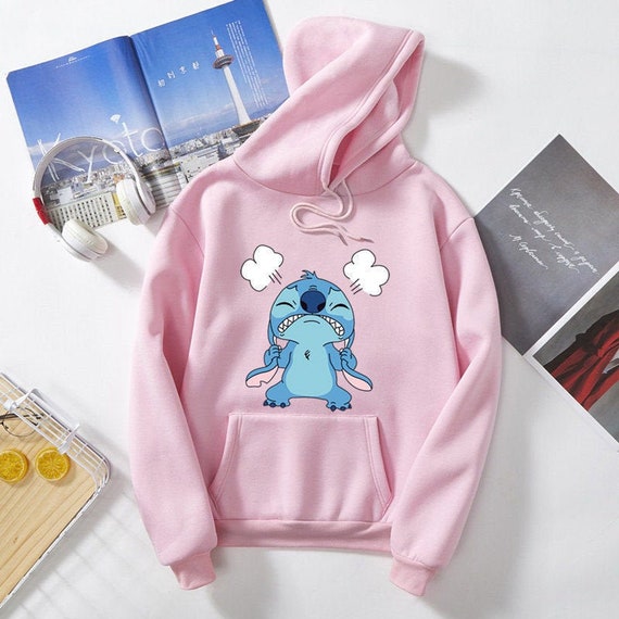 Icónica Lilo y Stitch Stitch Sudadera con capucha para mujer | Etsy España