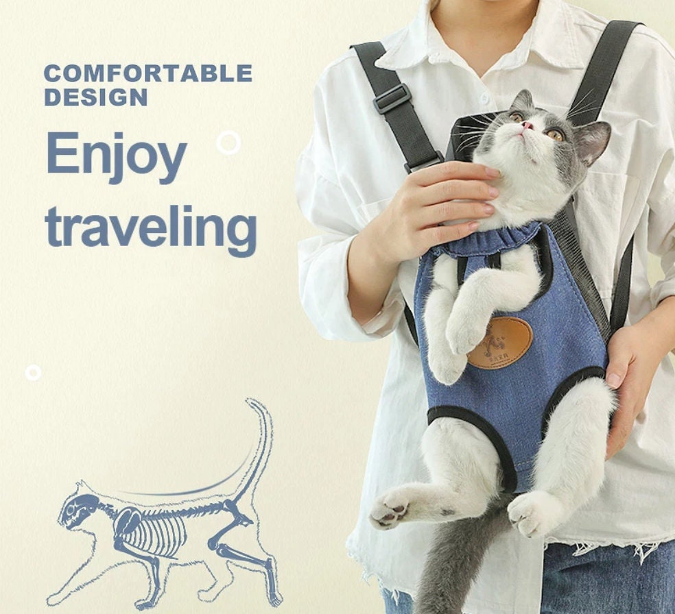 Cute Cat Carrier Harness COMFY SAFE & FUN Alternative Cat Etsy