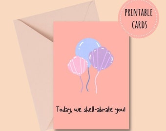 Printable Cute Happy Birthday Card Digital Download PDF, Punny Card, Fun Birthday Card, Quirky Birthday Card, Friend's Birthday Card