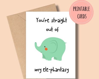 Printable Cute Lover Card Digital Download PDF, Funny Valentine Card, Punny Card, Romantic Card, Funny I Love You Card, Appreciation Card