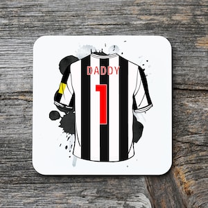 Newcastle 23/24 coaster | personalised Gift | Newcastle United | Birthday Gift | Football Gift Dad | Grandad | personalised football gift