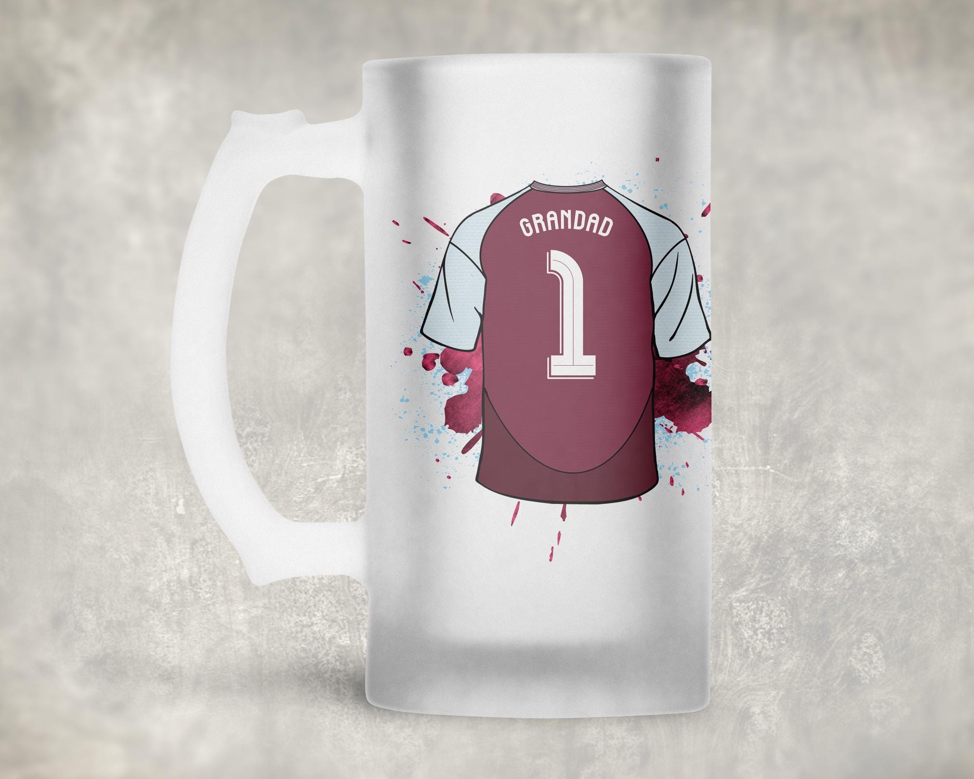 Aston Villa FC Grand Bière Verre Marchandise Officielle