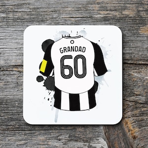 Newcastle 24/25 coaster | personalised Gift | Newcastle United | Birthday Gift | Football Gift Dad | Grandad | personalised football gift