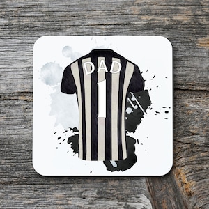 Newcastle coaster | personalised Gift | Newcastle United | Birthday Gift | Football Gift Dad | Grandad | personalised football gift