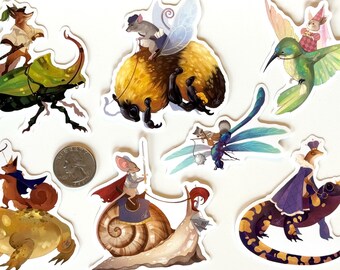 Noble Steeds Collection Laptop Stickers  by Hyrium- The Art of Avery Multer