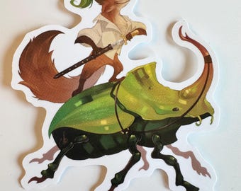 ROGUE FOX laptop sticker