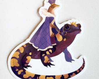 KING WEASEL laptop sticker