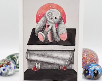 5X7 Bunny's Books Baby Shower cards by Avery Multer