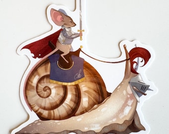 KNIGHT MOUSE laptop sticker