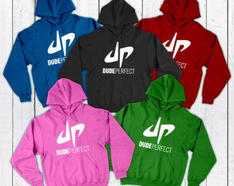 DUDE PERFECT DP HOODIE CHILDRENS ADULTS HOODIE BLACK GOLD EDITION
