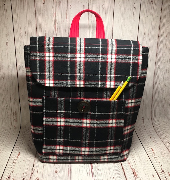 Plaid 2025 backpack purse