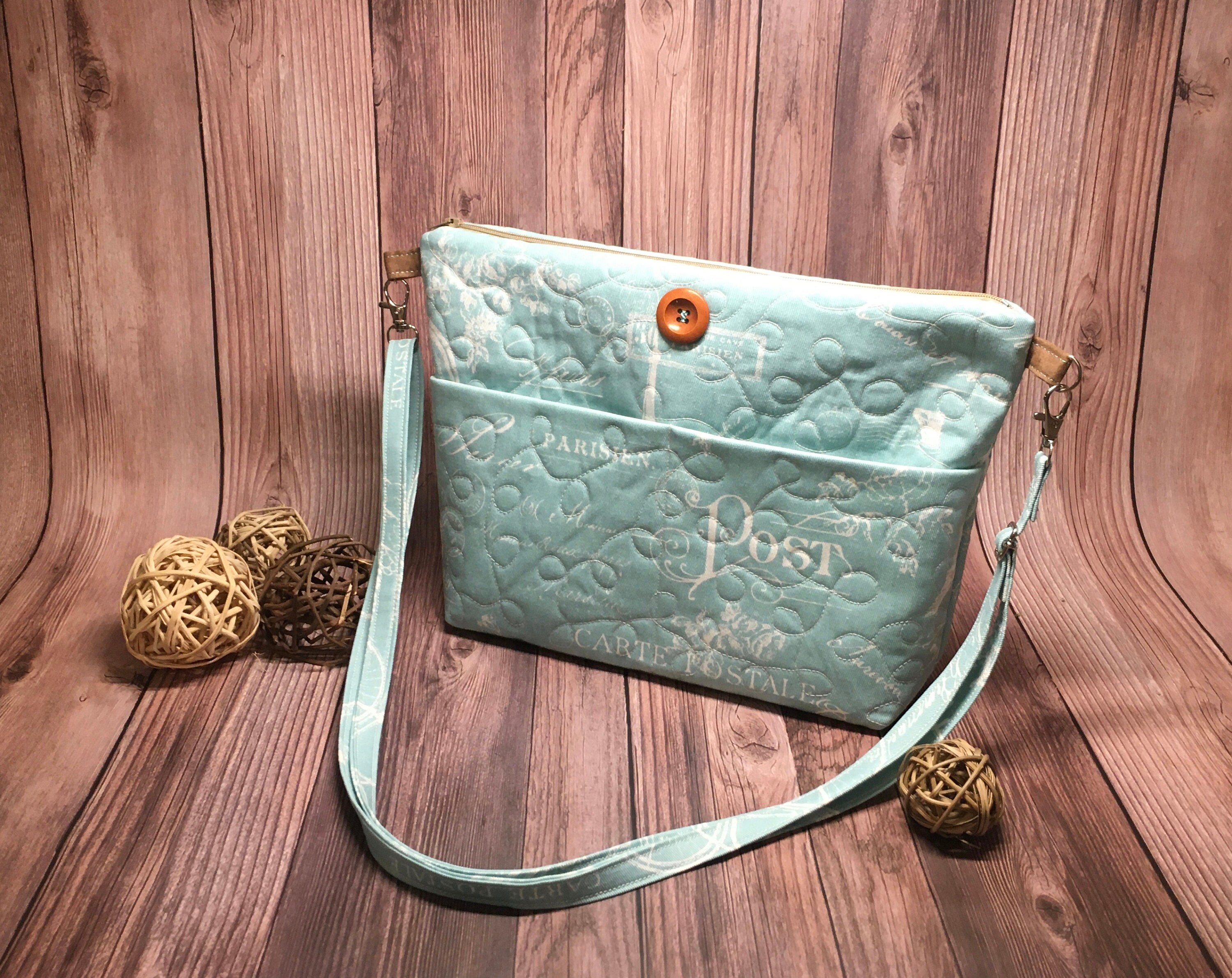 Mint blue purse sale