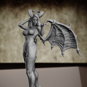 Succubus (Various versions, NSFW), Resin statue of various scales to assemble and paint
