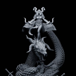 Morgan Le Fey, Saga of King Arthur, resin miniature to assemble and color, role-playing games, DnD, RPG, GDR