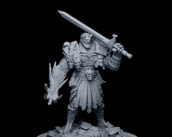 Mordred, King Arthur Saga, Resin Miniatur zu montieren und zu färben, Rollenspiele, DnD, RPG, RPG