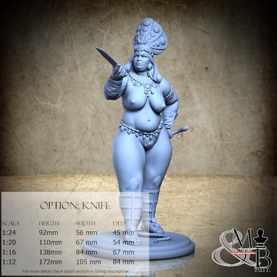 The slavetrader Farida - nsfw version, Aprile 2024 (2 Stili), di Claydemon, miniatura da assemblare e colorare, resina