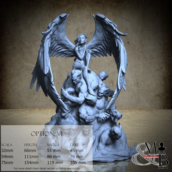 Children of Light and Dark, Dawn of Heresy (2 Styles), by Great Grimoire, miniature to assemble and paint, resin