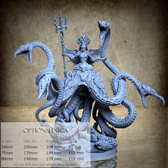 Calystia - Gravetide Sirenmother - 3D-Printed Resin Miniature | Archvillain Bestiary VII Collection