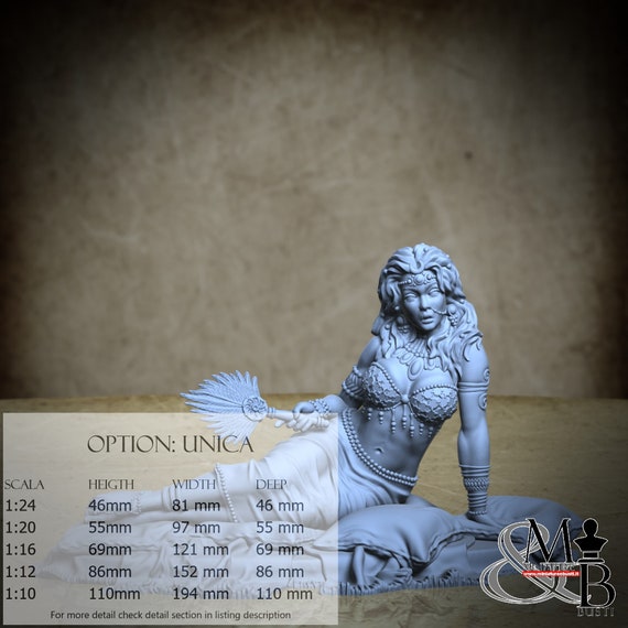 Nerithia, miniature to assemble and color, in resin